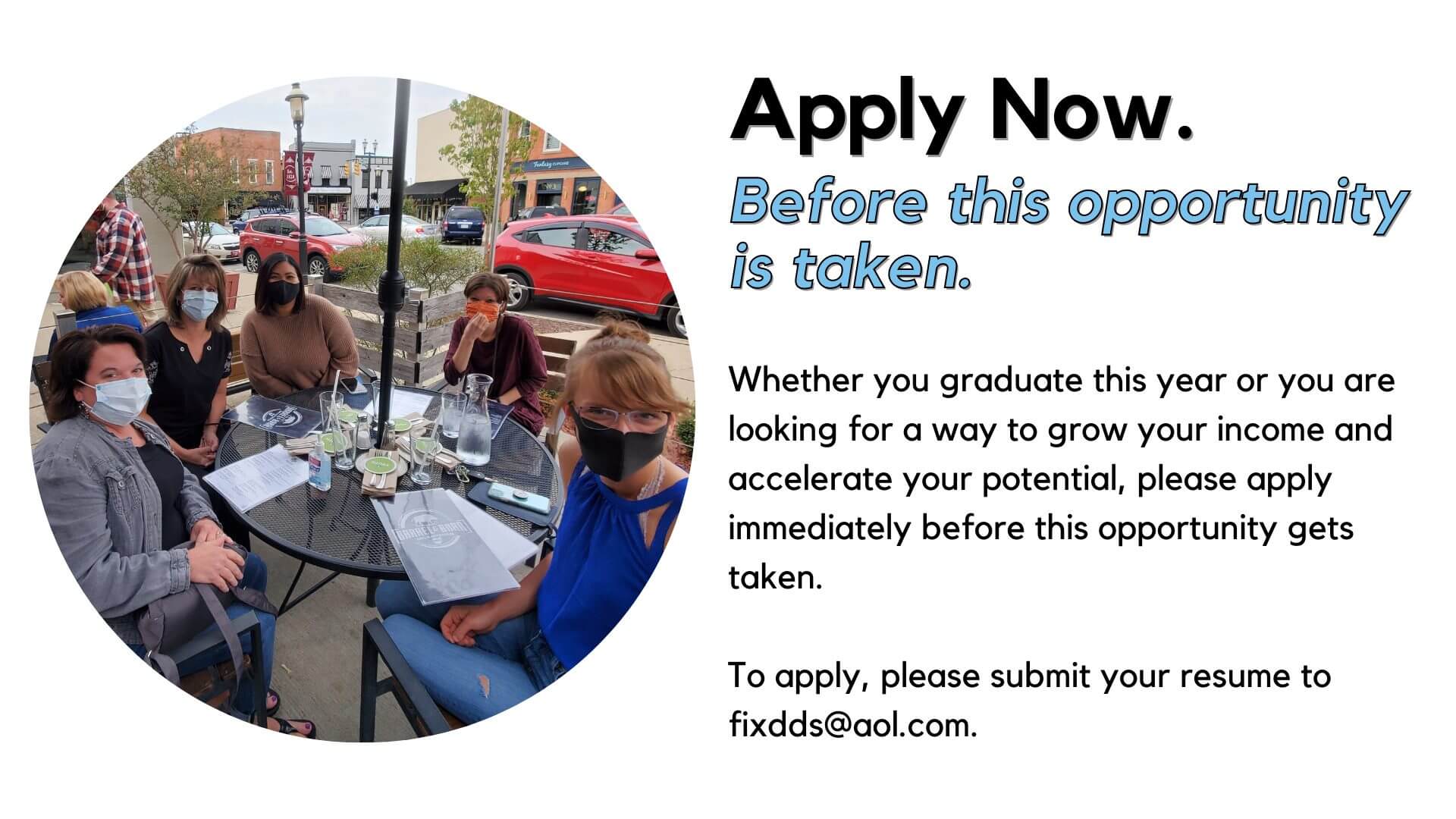 apply to be a part of the fixari team